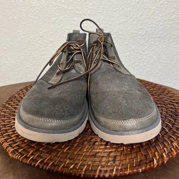 UGG NEUMEL UNLINED LEATHER CHARCOAL MENS US 11 - Picture 6 of 10